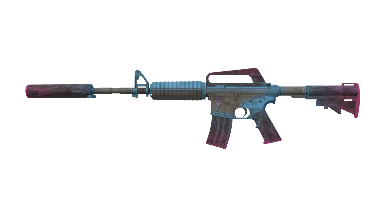 StatTrak™ M4A1-S | Decimator (Battle-Scarred) — Dust II light, front