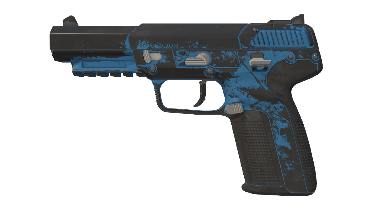 Souvenir Five-SeveN | Sky Blue (Battle-Scarred) — Dust II light, front