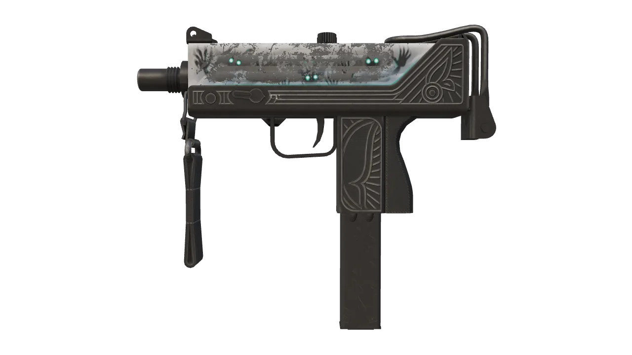 Souvenir MAC-10 | Ensnared (Battle-Scarred) — Dust II light, front