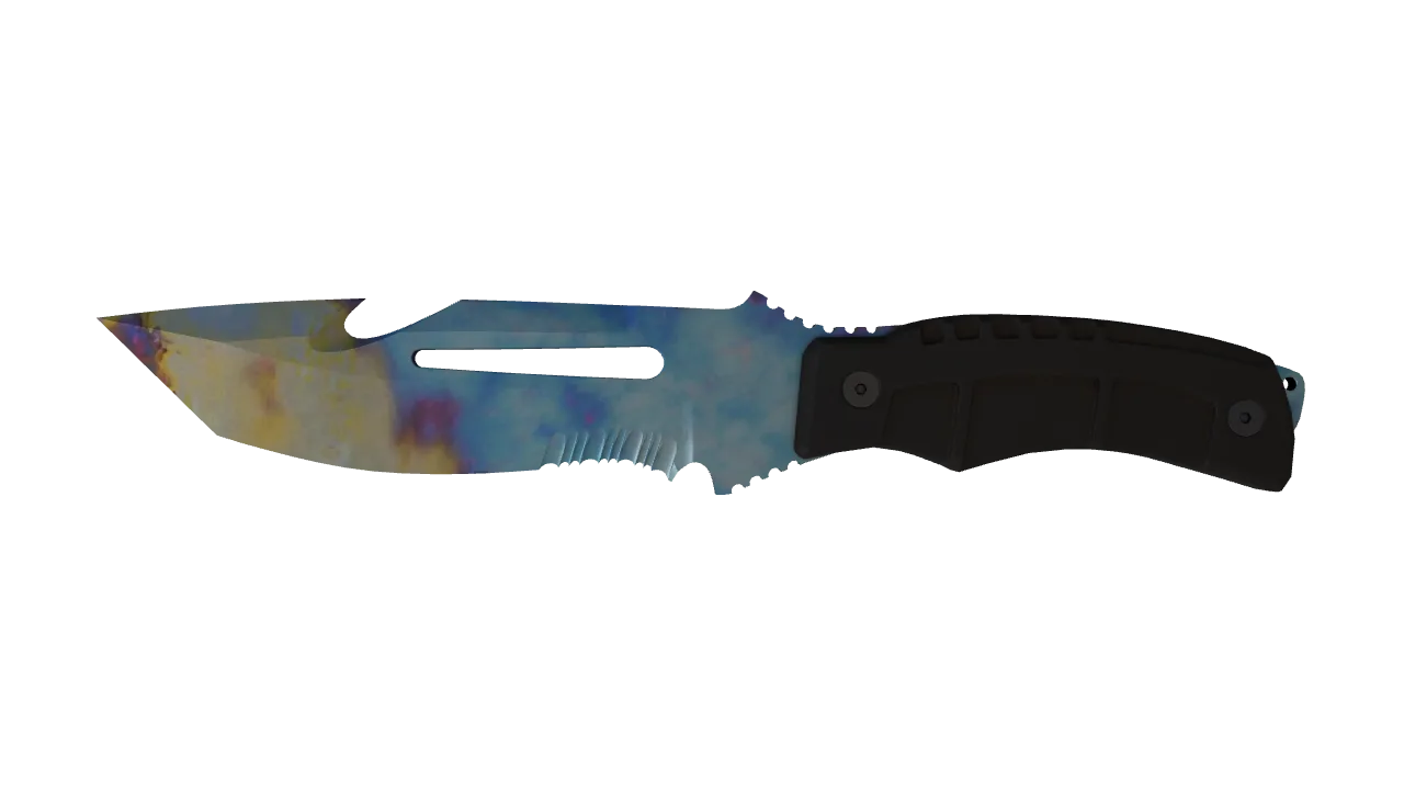 Survival Knife | Case Hardened seed #10, front