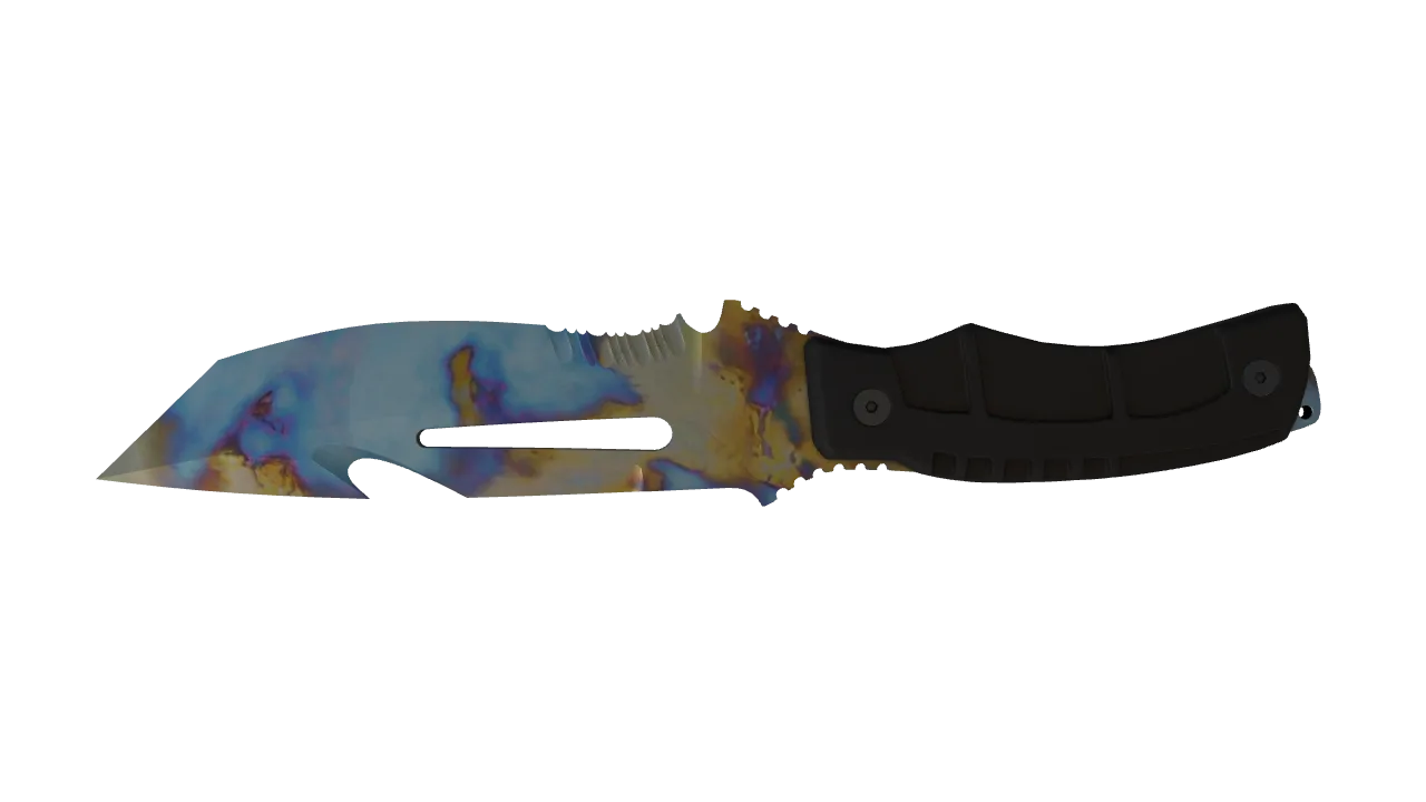 Survival Knife | Case Hardened seed #108, back
