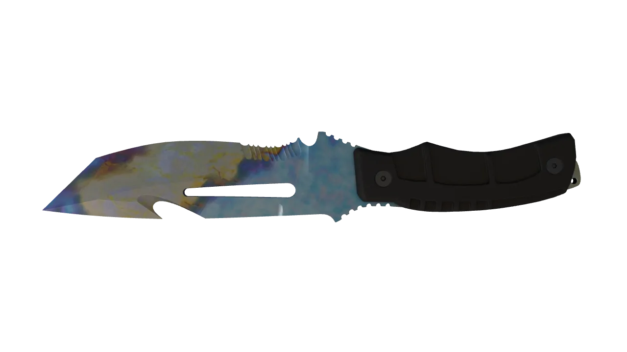 Survival Knife | Case Hardened seed #116, back