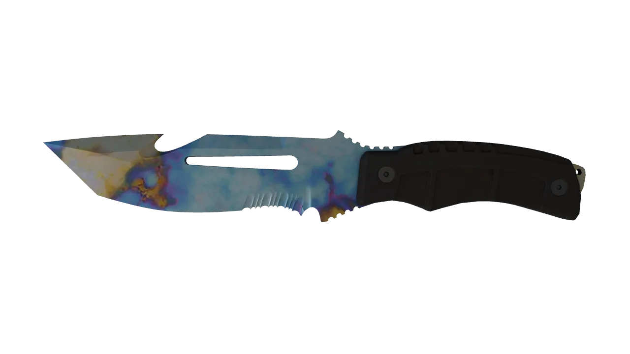 Survival Knife | Case Hardened seed #116, front