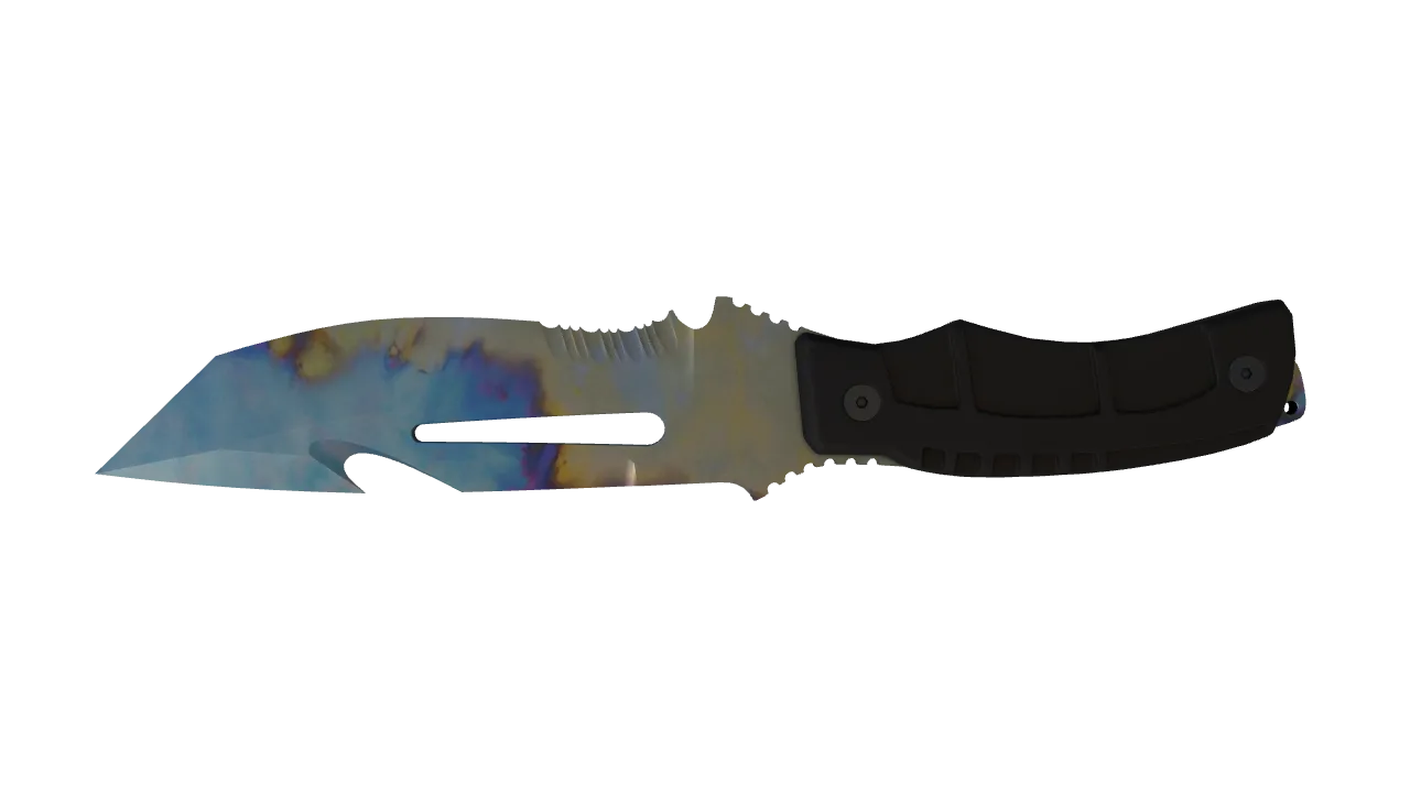 Survival Knife | Case Hardened seed #14, back