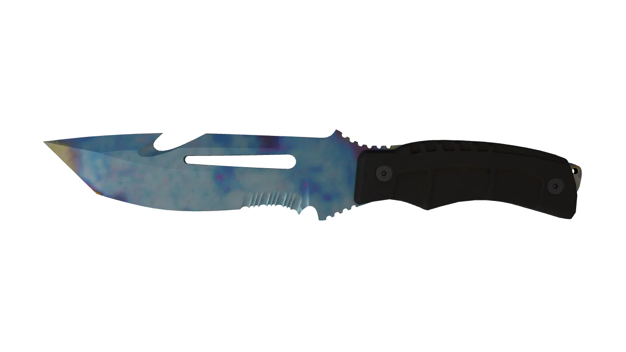 Survival Knife | Case Hardened seed #14, front