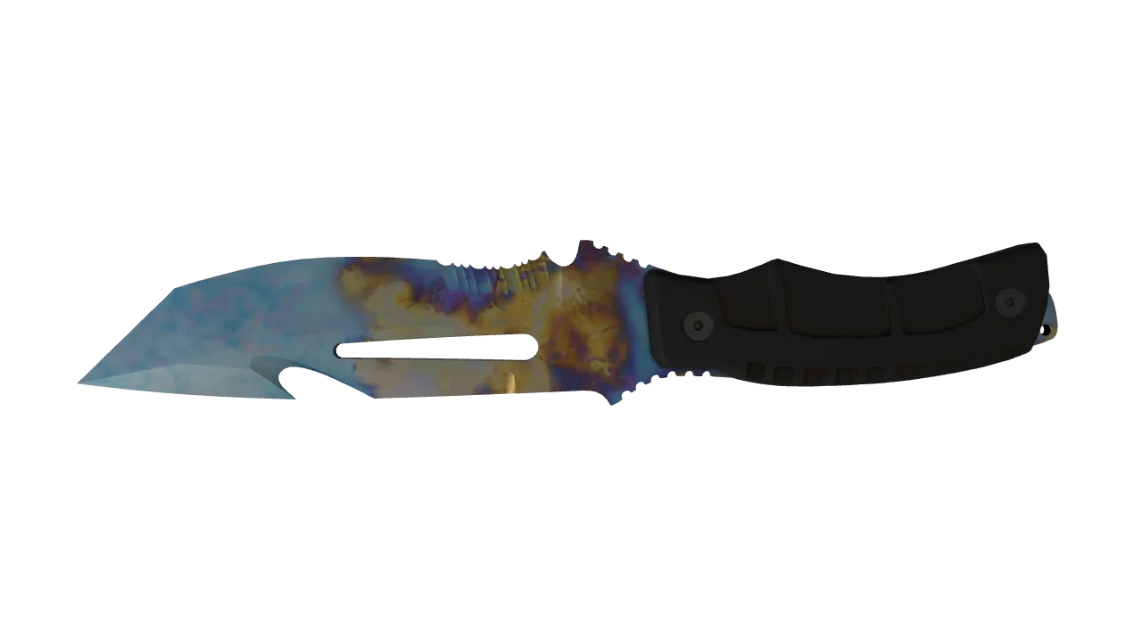 Survival Knife | Case Hardened seed #151, back
