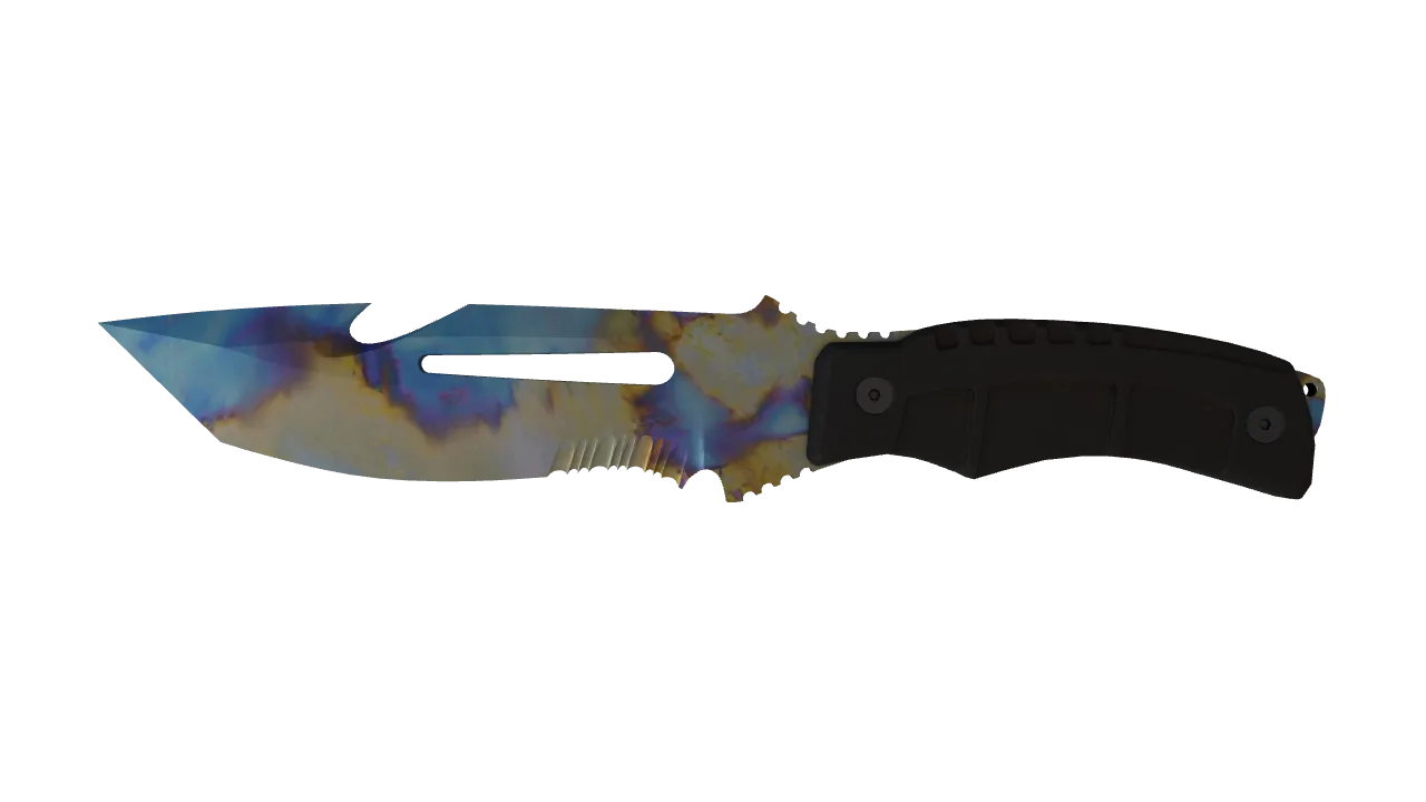 Survival Knife | Case Hardened seed #169, front