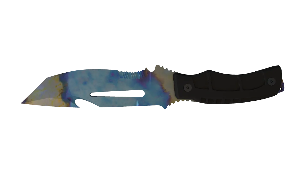 Survival Knife | Case Hardened seed #170, back