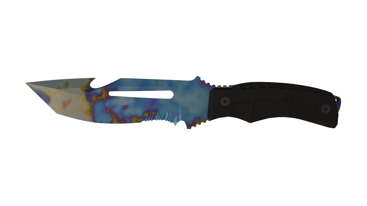 Survival Knife | Case Hardened seed #170, front