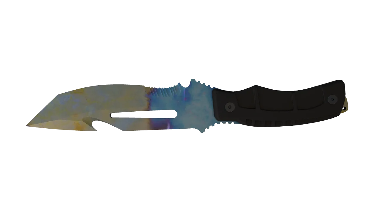 Survival Knife | Case Hardened seed #176, back