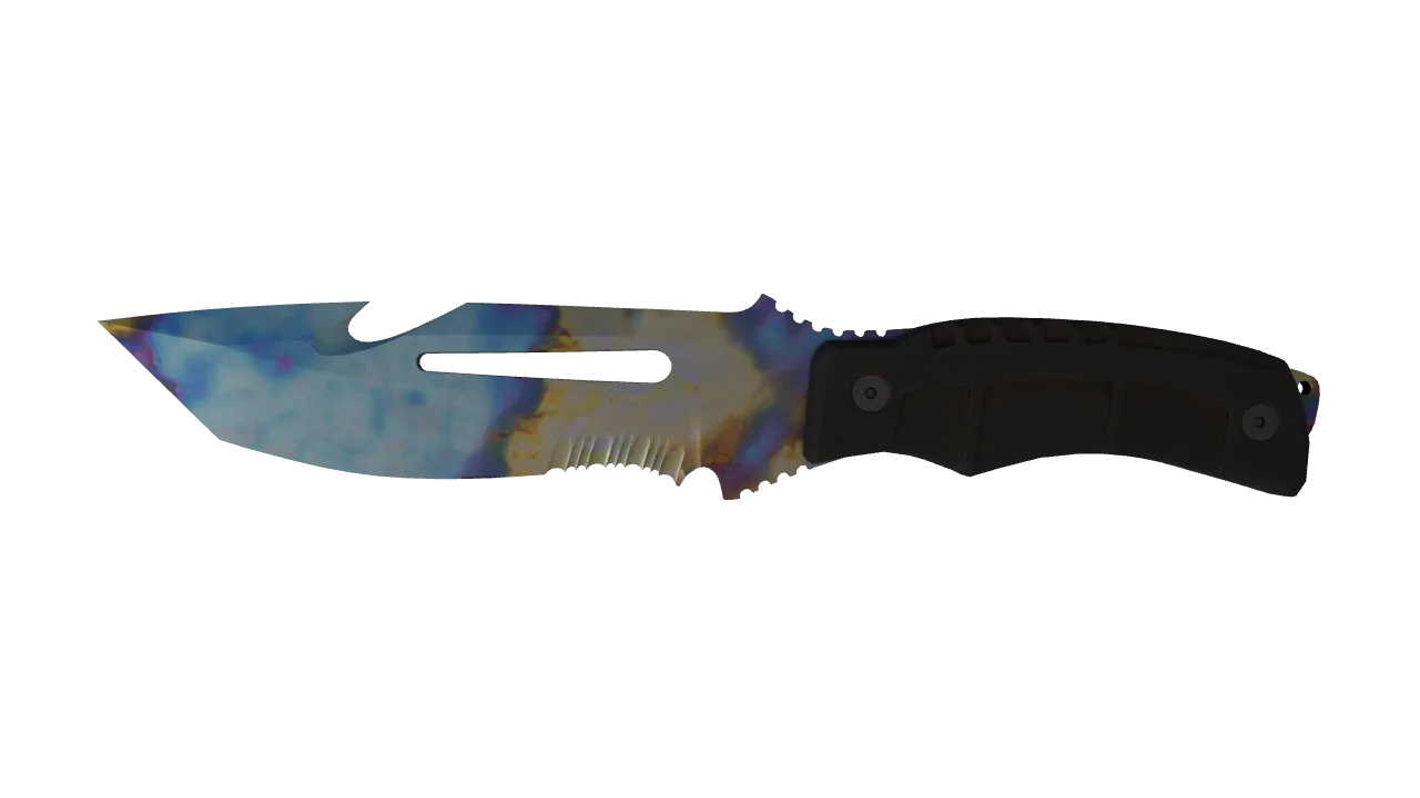 Survival Knife | Case Hardened seed #179, front