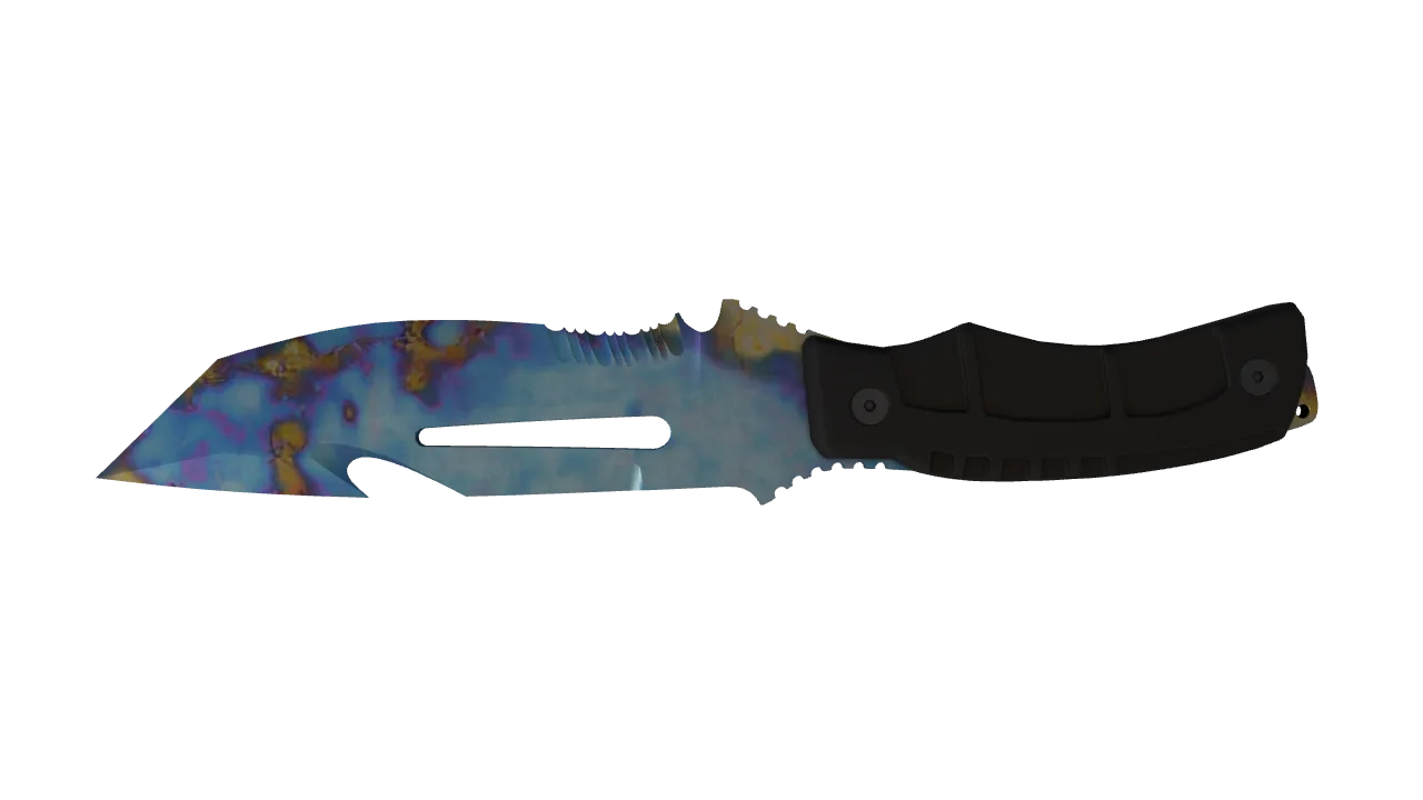 Survival Knife | Case Hardened seed #180, back