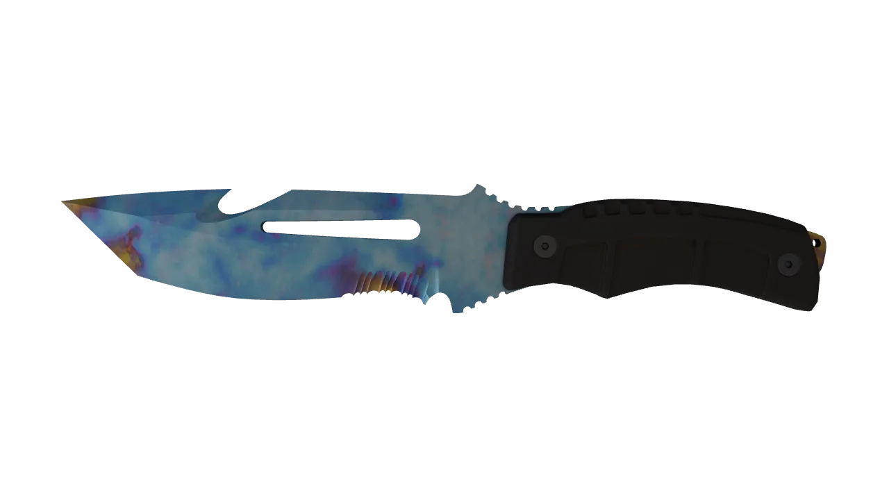 Survival Knife | Case Hardened seed #180, front