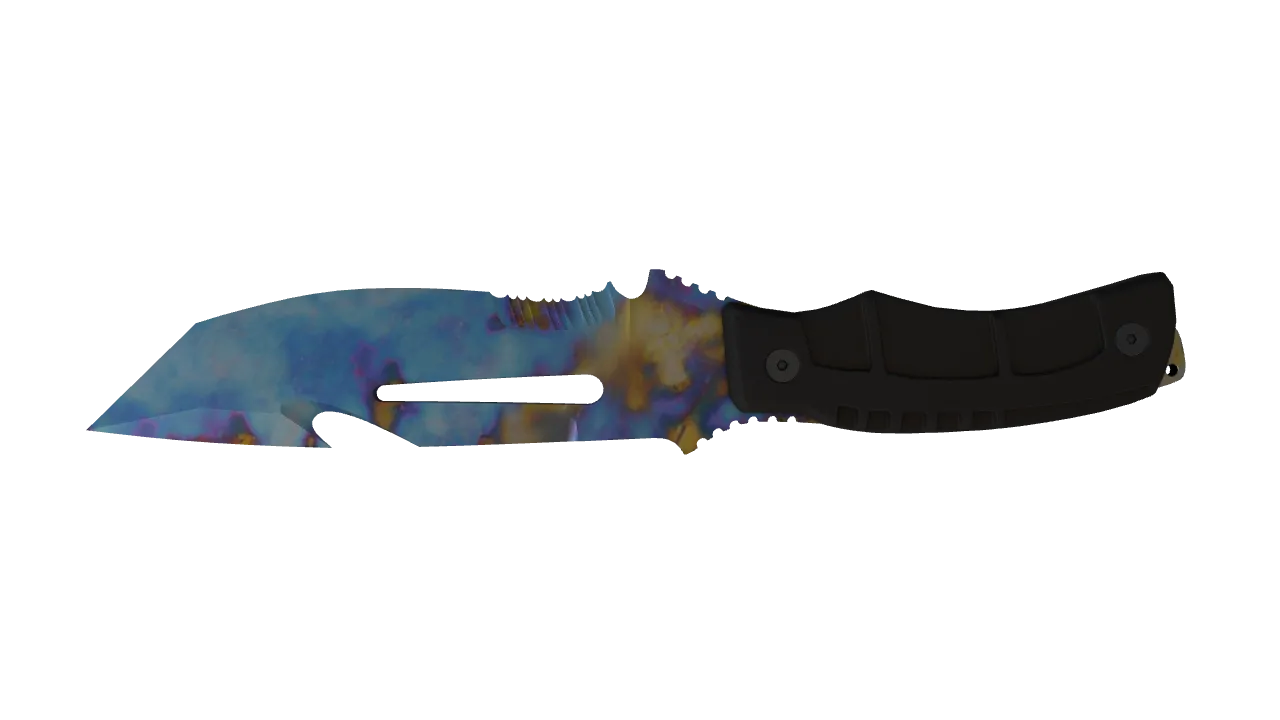 Survival Knife | Case Hardened seed #202, back
