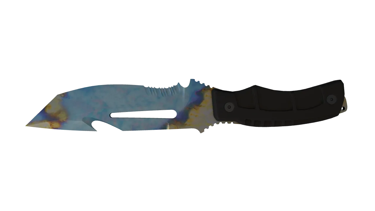 Survival Knife | Case Hardened seed #210, back