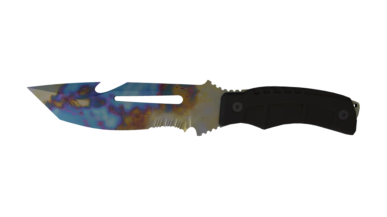 Survival Knife | Case Hardened seed #212, front