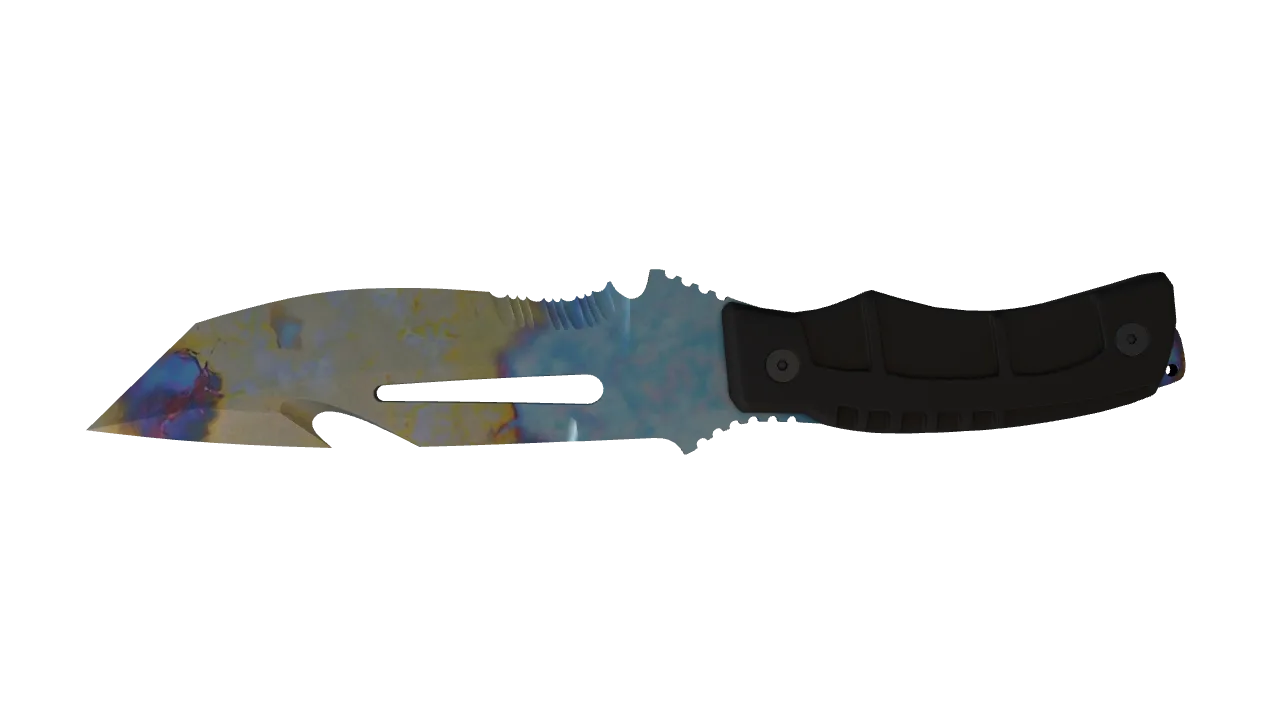 Survival Knife | Case Hardened seed #222, back