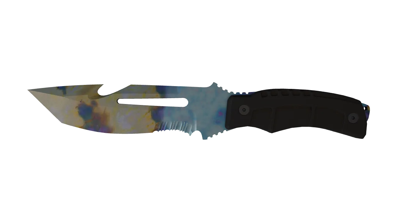 Survival Knife | Case Hardened seed #222, front