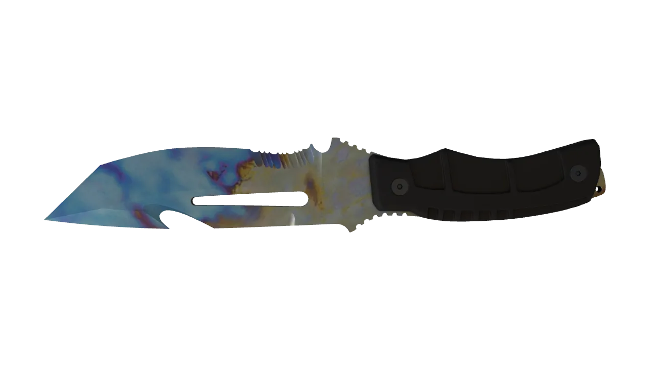 Survival Knife | Case Hardened seed #227, back
