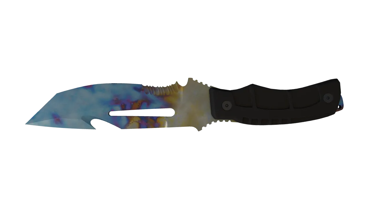 Survival Knife | Case Hardened seed #235, back
