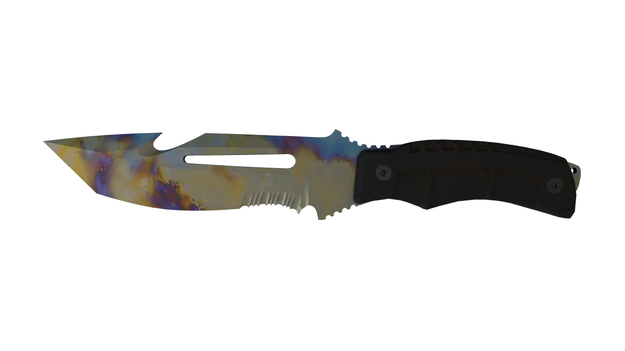 Survival Knife | Case Hardened seed #239, front