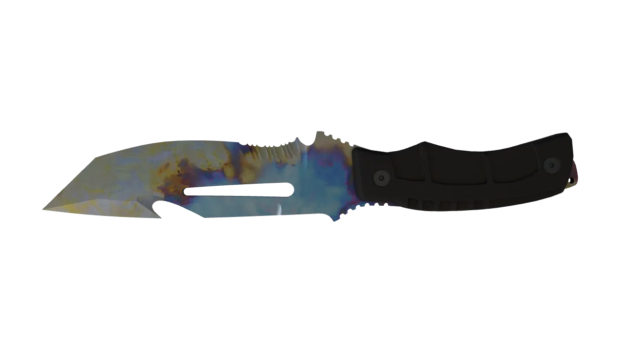 Survival Knife | Case Hardened seed #241, back