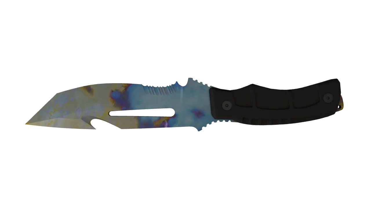 Survival Knife | Case Hardened seed #269, back