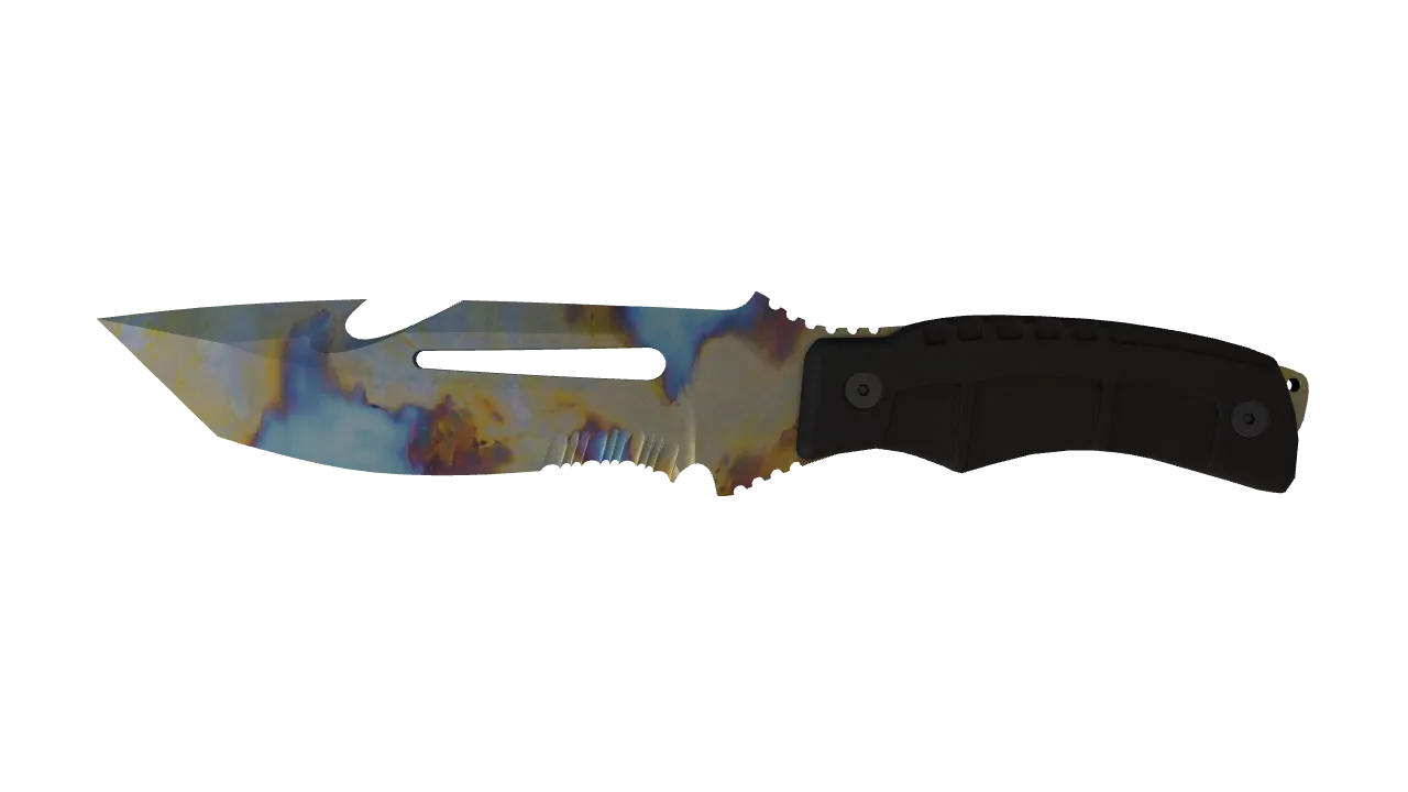 Survival Knife | Case Hardened seed #269, front