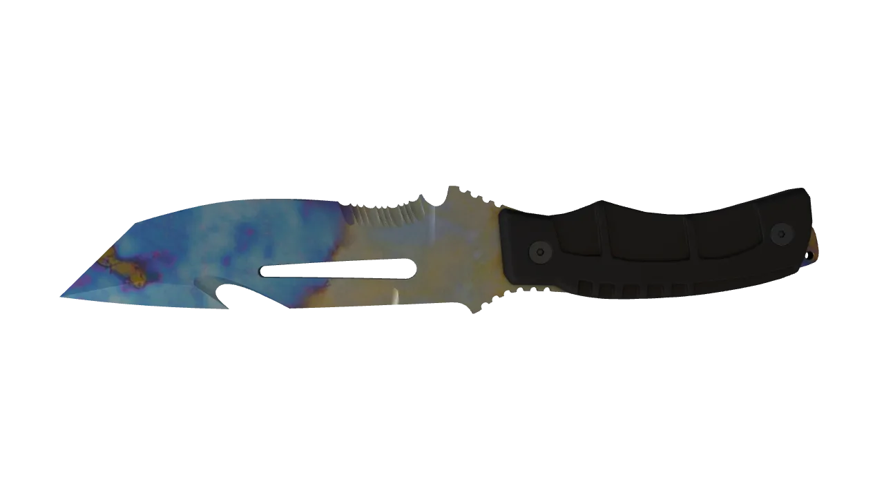Survival Knife | Case Hardened seed #286, back