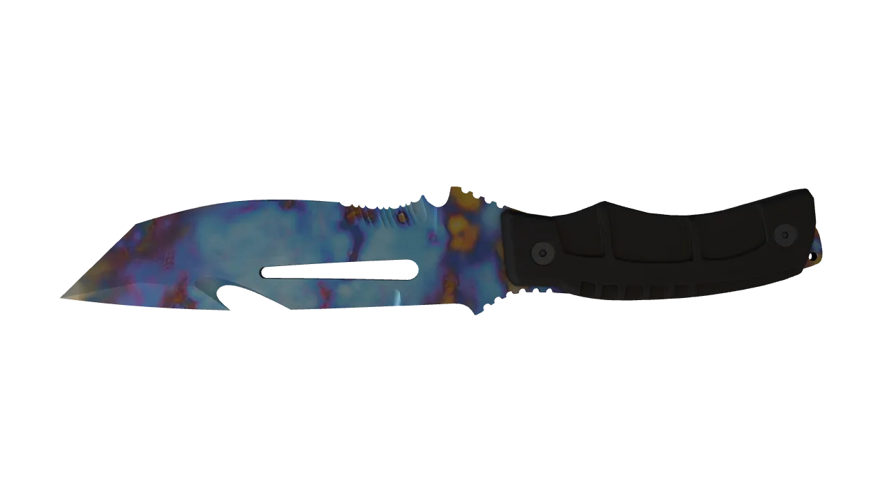 Survival Knife | Case Hardened seed #294, back