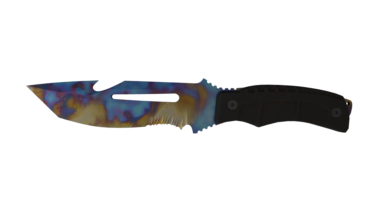 Survival Knife | Case Hardened seed #294, front