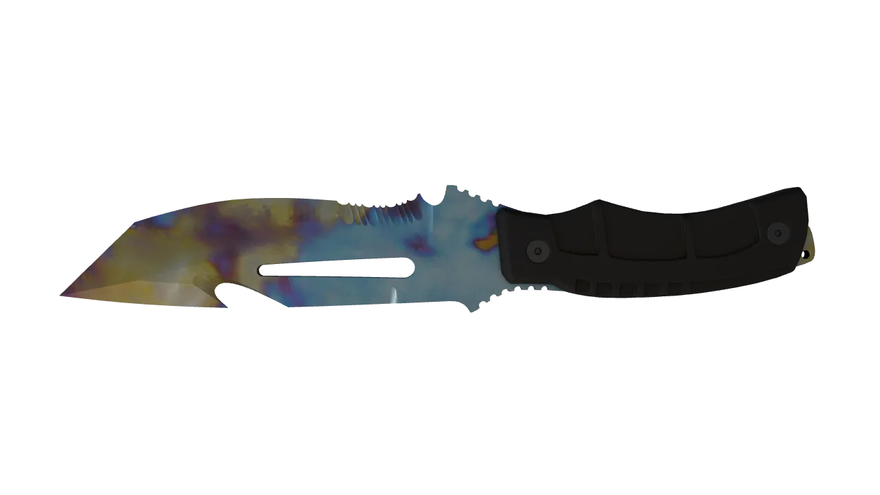 Survival Knife | Case Hardened seed #299, back