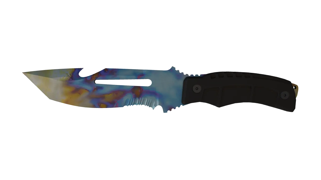 Survival Knife | Case Hardened seed #299, front