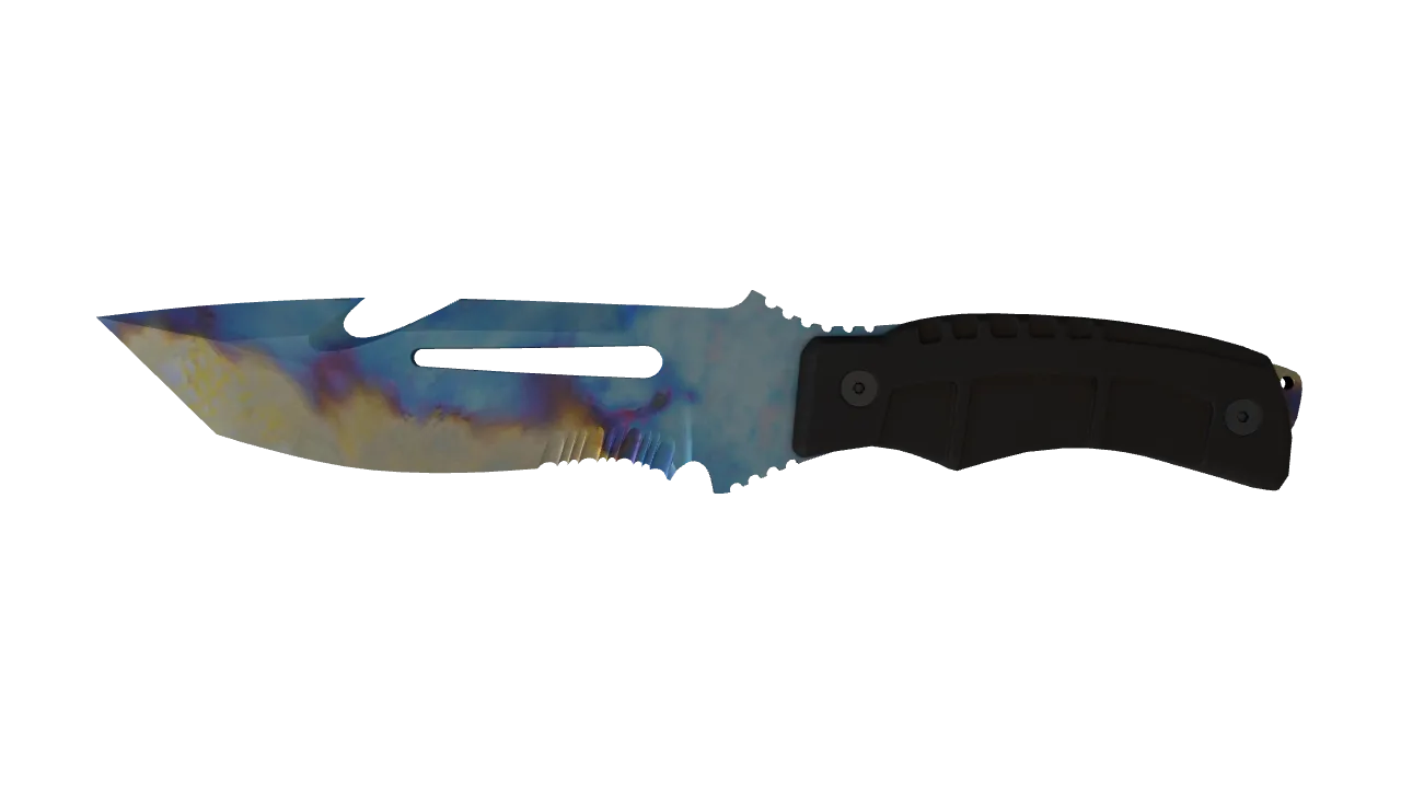 Survival Knife | Case Hardened seed #316, front