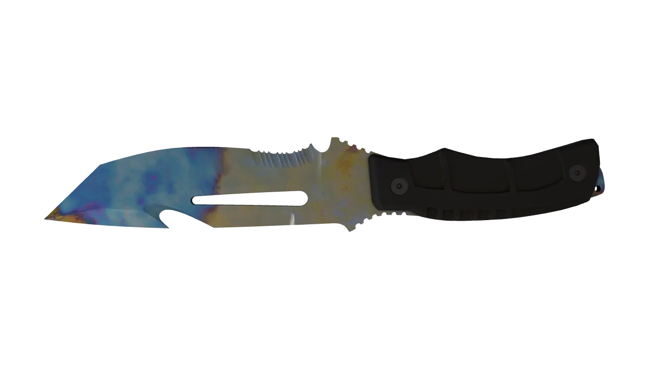 Survival Knife | Case Hardened seed #325, back