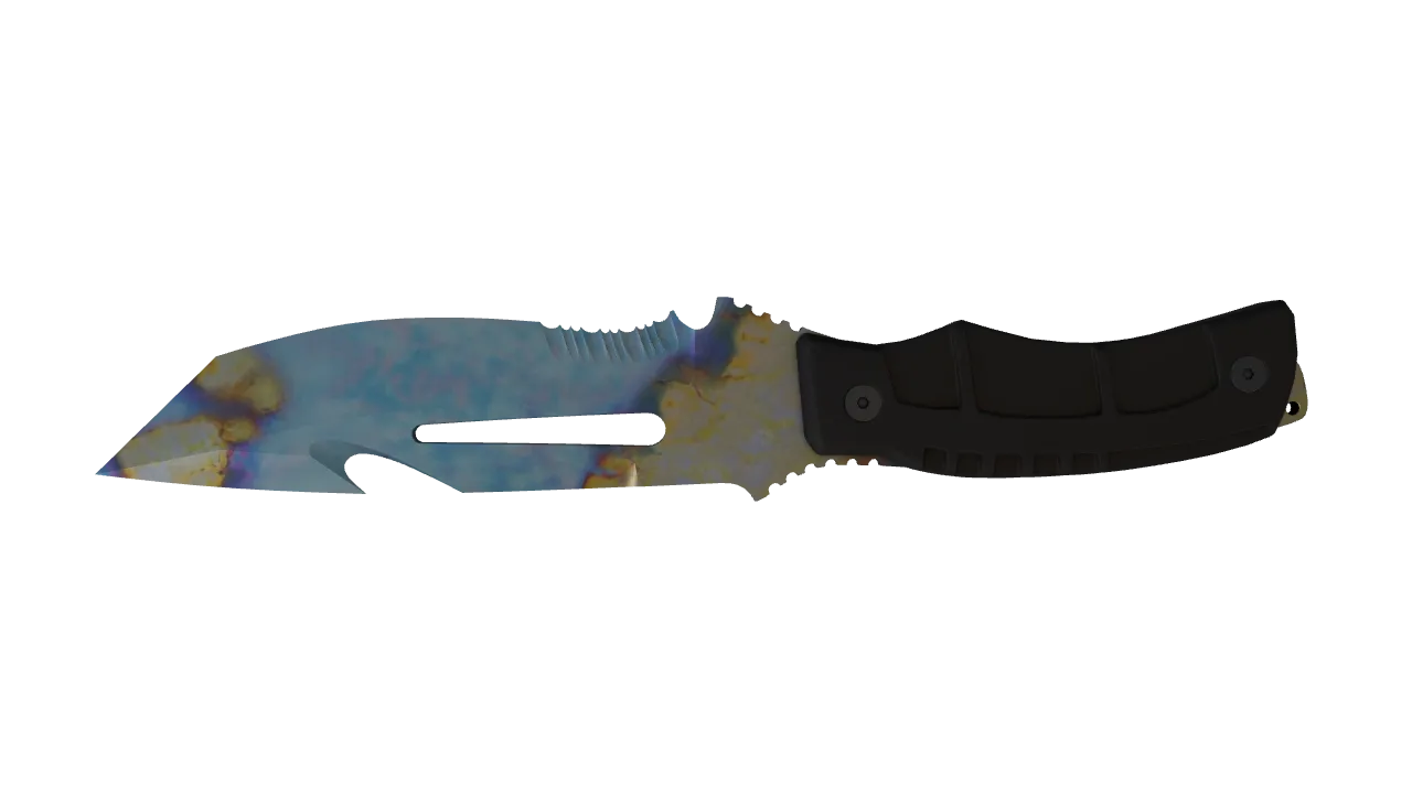 Survival Knife | Case Hardened seed #336, back