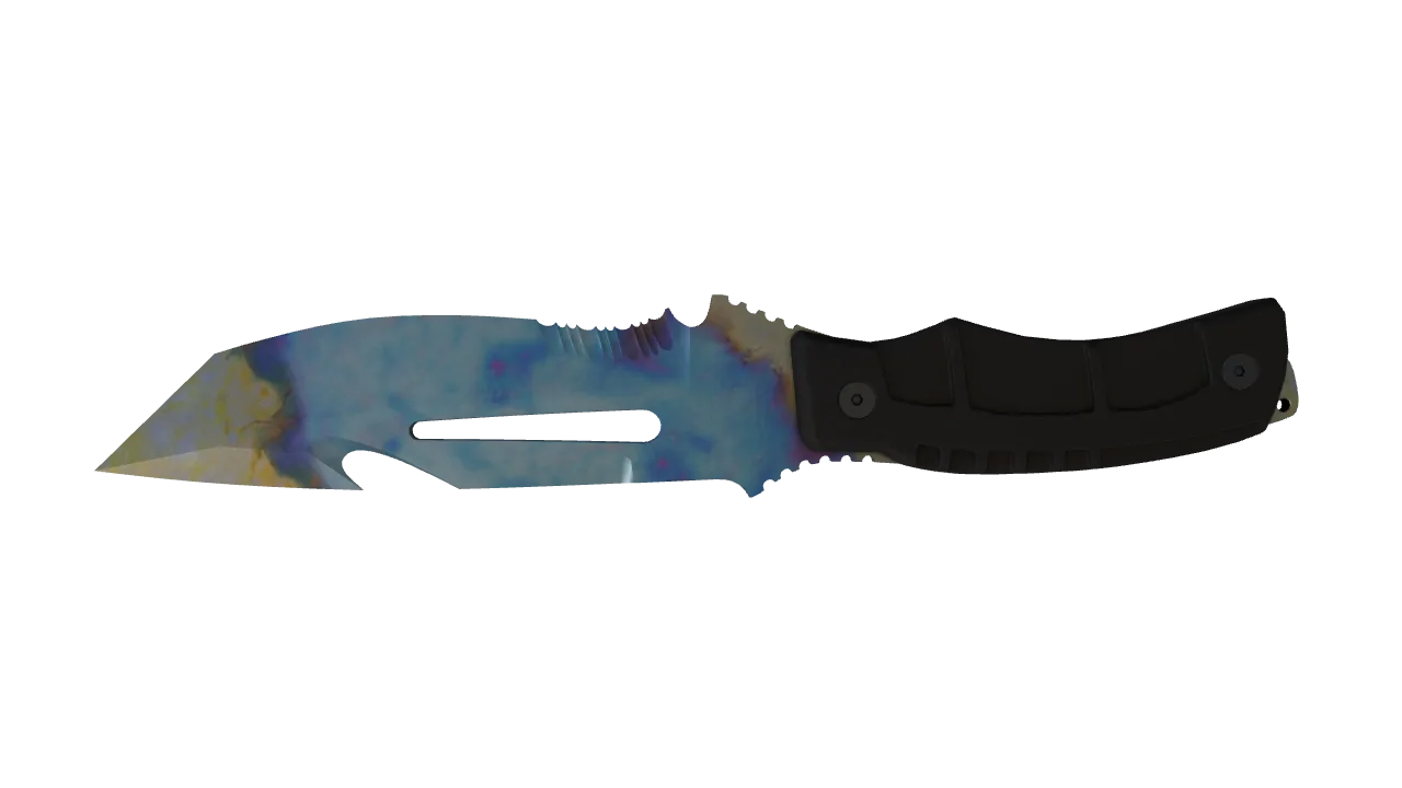 Survival Knife | Case Hardened seed #351, back