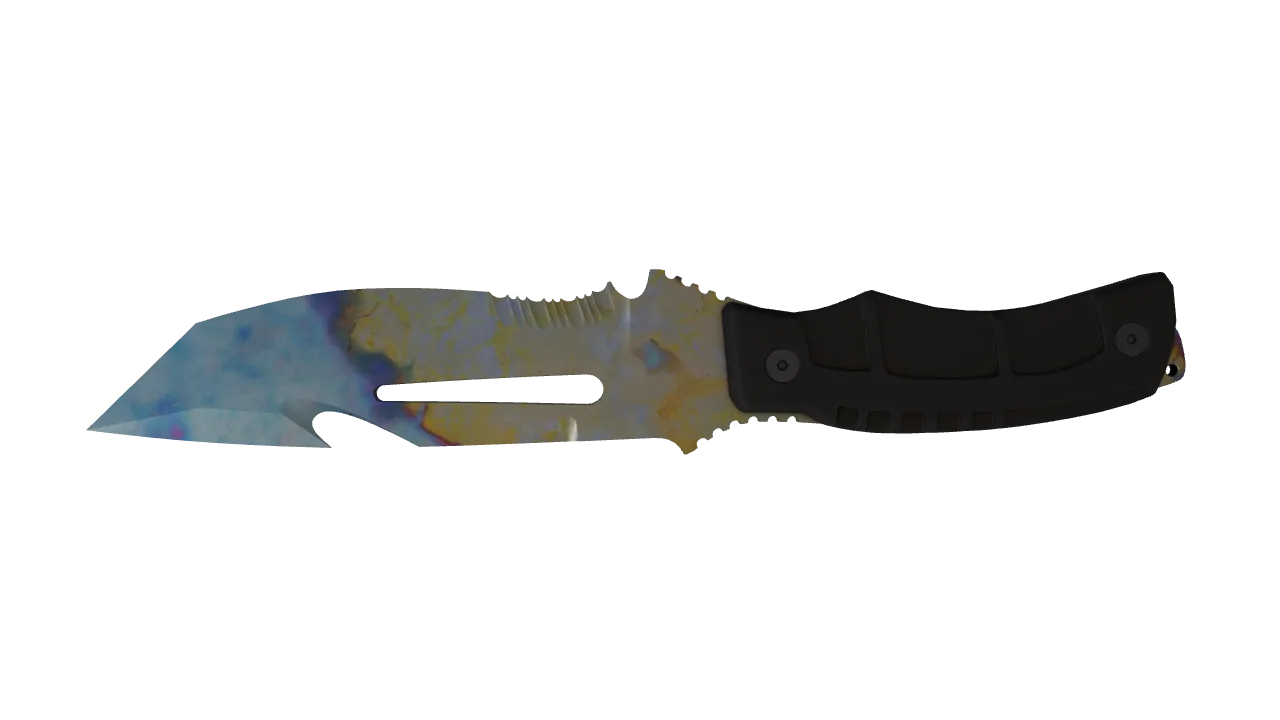 Survival Knife | Case Hardened seed #363, back