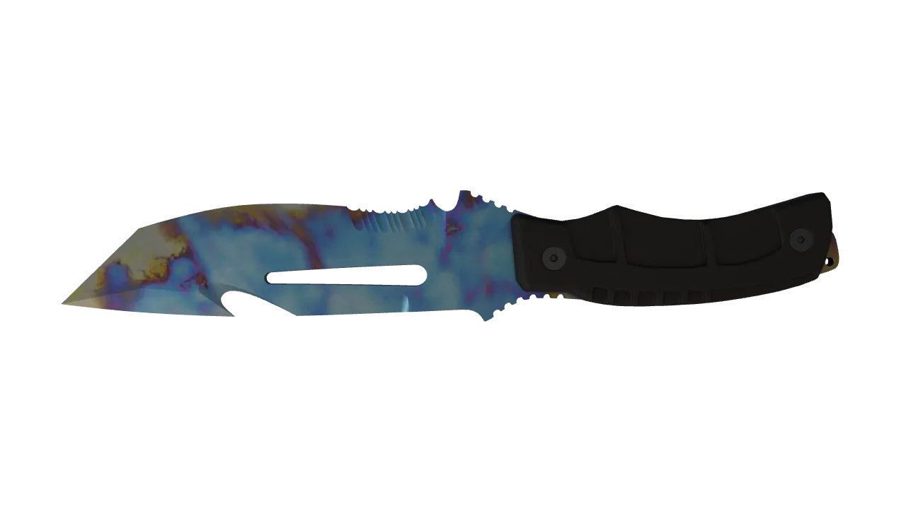 Survival Knife | Case Hardened seed #383, back