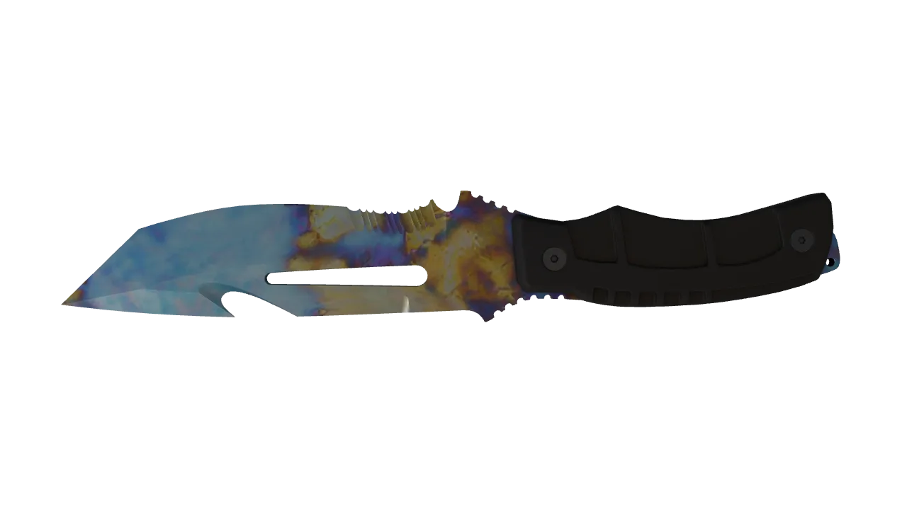 Survival Knife | Case Hardened seed #387, back
