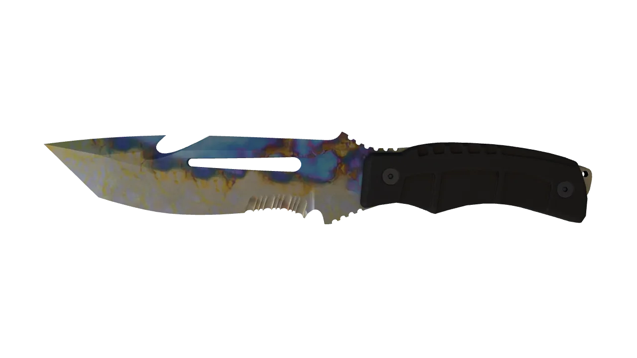 Survival Knife | Case Hardened seed #403, front