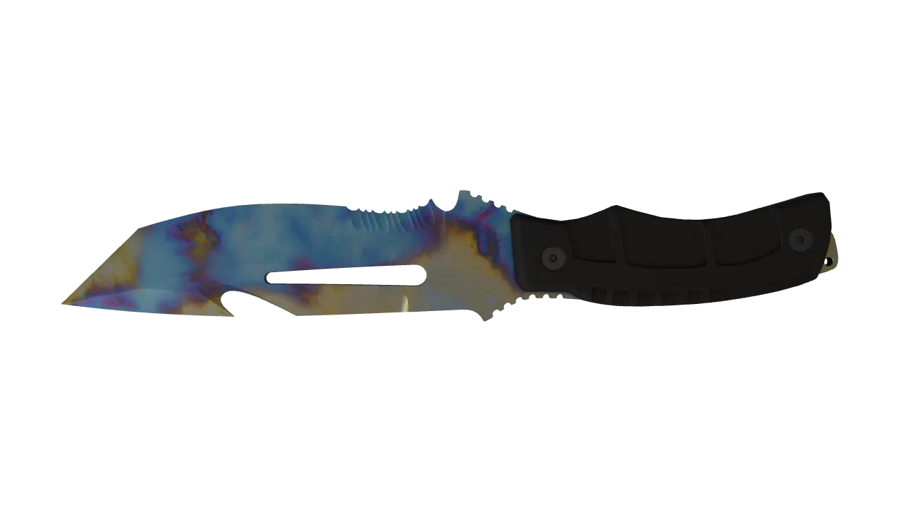 Survival Knife | Case Hardened seed #417, back