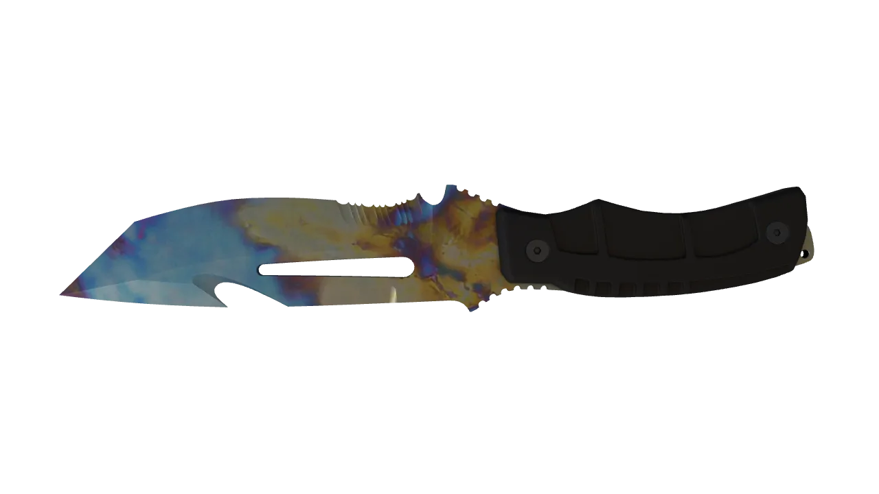 Survival Knife | Case Hardened seed #428, back