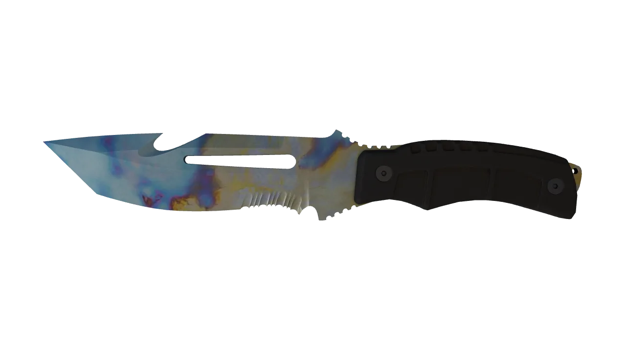 Survival Knife | Case Hardened seed #430, front