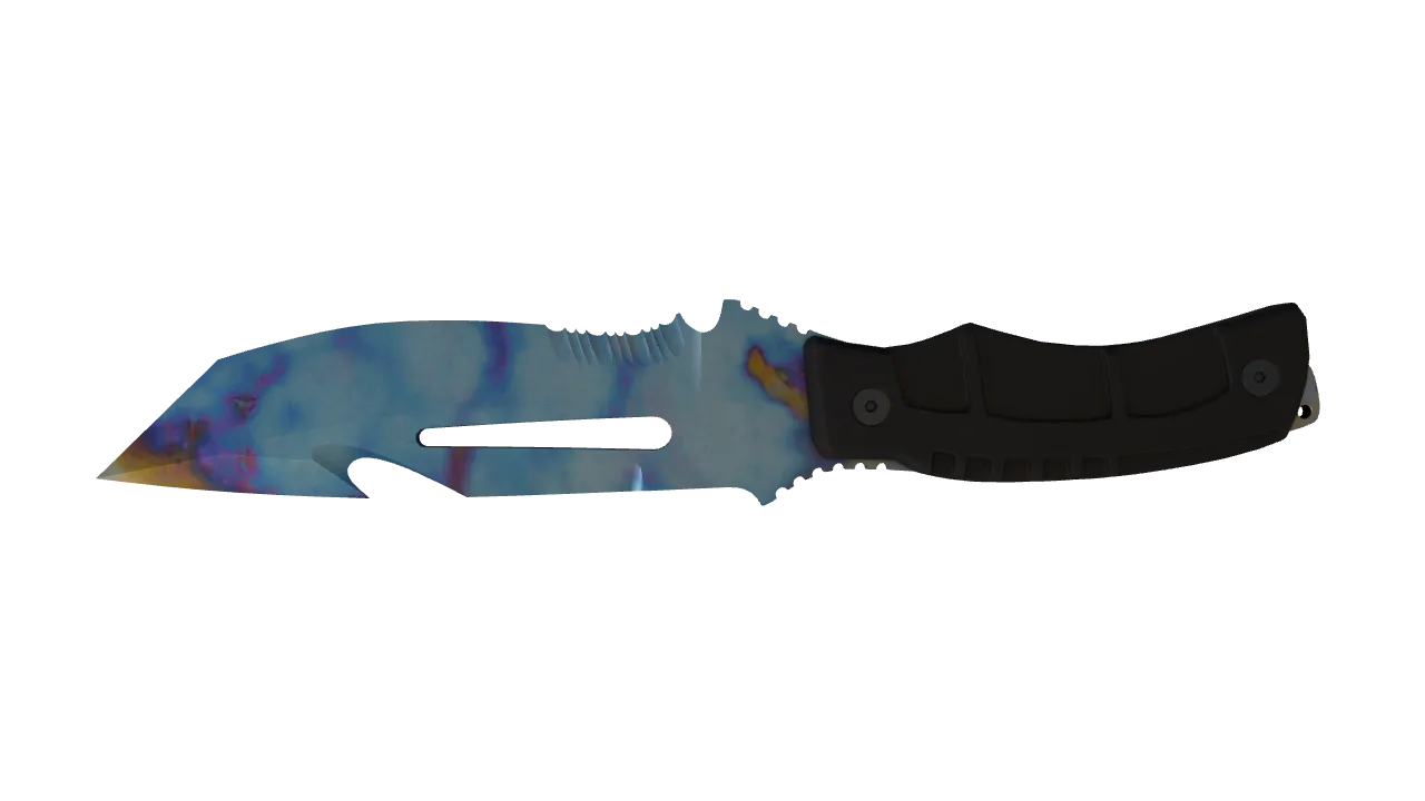 Survival Knife | Case Hardened seed #449, back