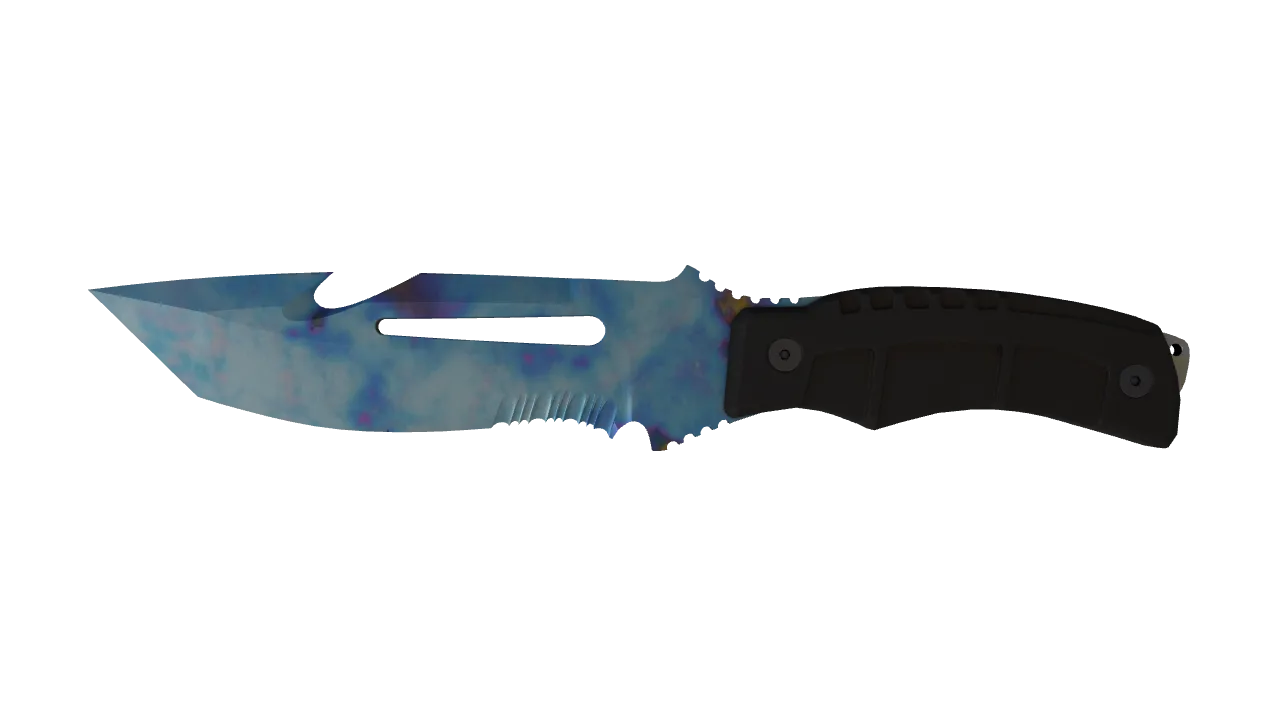 Survival Knife | Case Hardened seed #468, front