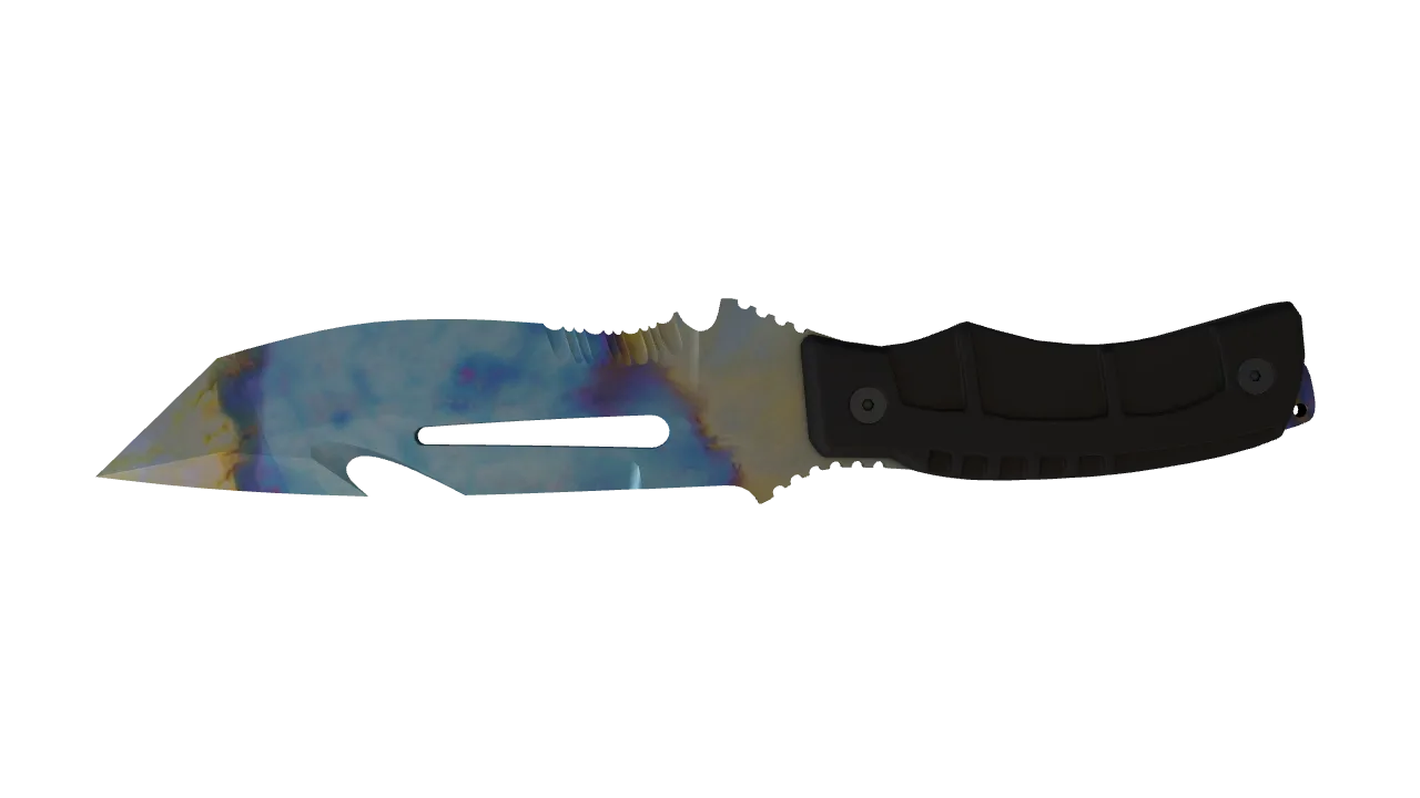 Survival Knife | Case Hardened seed #496, back
