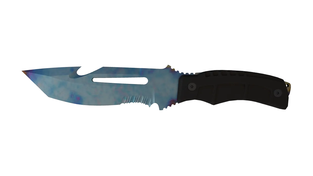 Survival Knife | Case Hardened seed #497, front