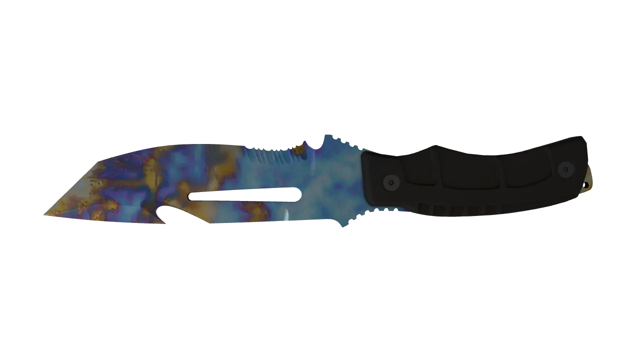 Survival Knife | Case Hardened seed #503, back