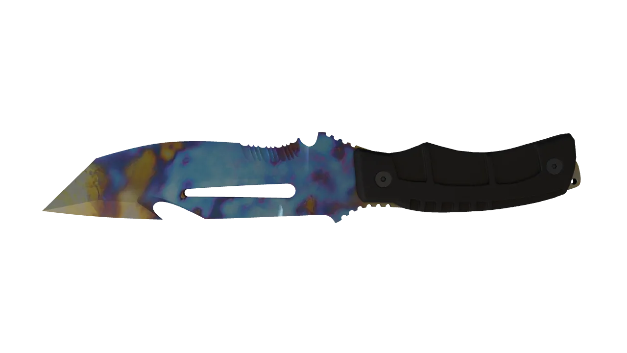 Survival Knife | Case Hardened seed #504, back
